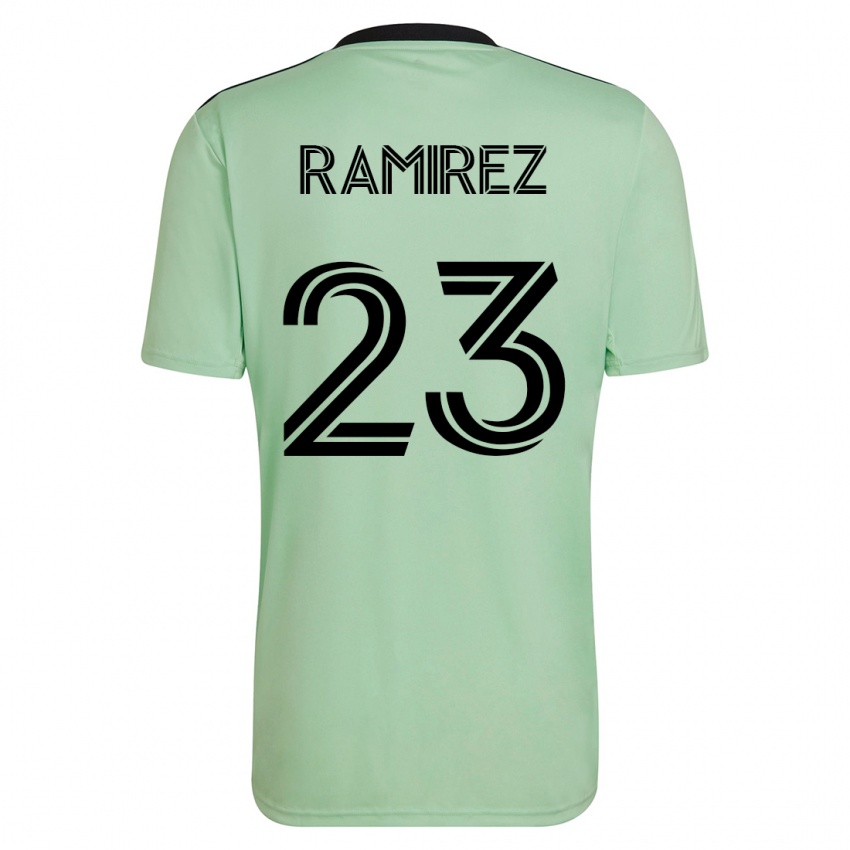 Barn Alonso Ramírez #23 Lysegrønn Bortetrøye Drakt Trøye 2023/24 Skjorter T-Skjorte