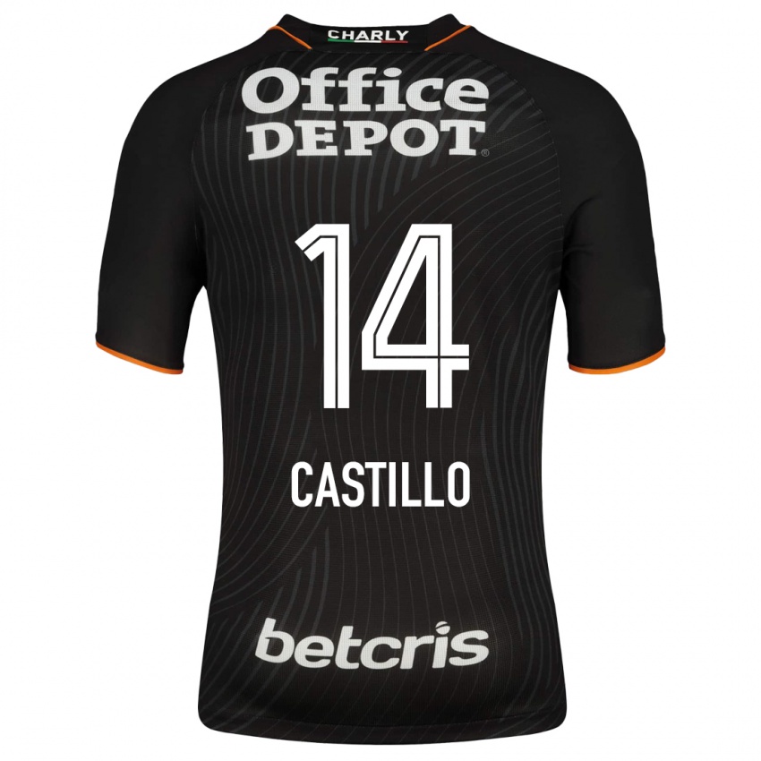 Barn José Castillo #14 Svart Bortetrøye Drakt Trøye 2023/24 Skjorter T-Skjorte