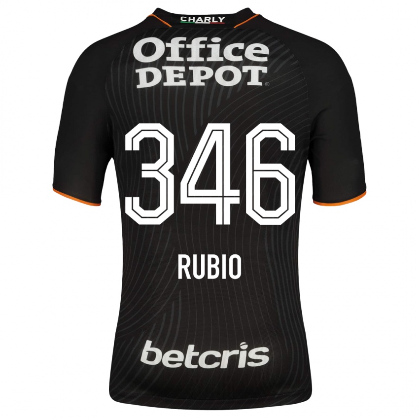 Barn Mateo Rubio #346 Svart Bortetrøye Drakt Trøye 2023/24 Skjorter T-Skjorte