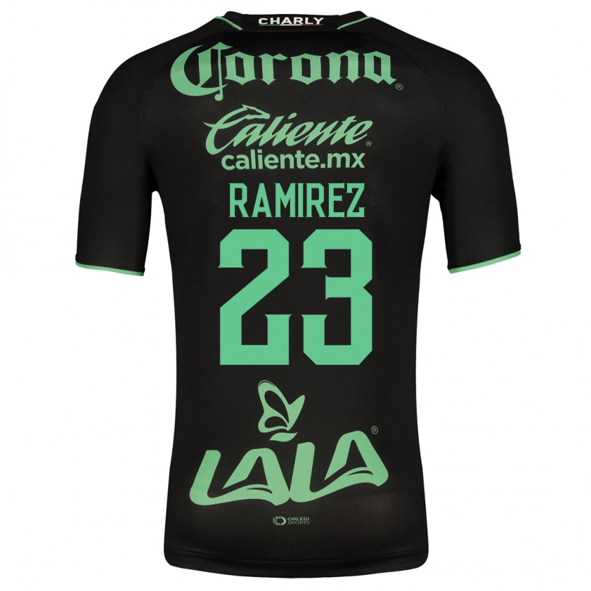 Barn Alexxandra Ramírez #23 Svart Bortetrøye Drakt Trøye 2023/24 Skjorter T-Skjorte