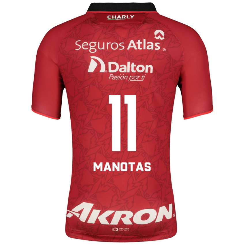 Barn Mauro Manotas #11 Rød Bortetrøye Drakt Trøye 2023/24 Skjorter T-Skjorte
