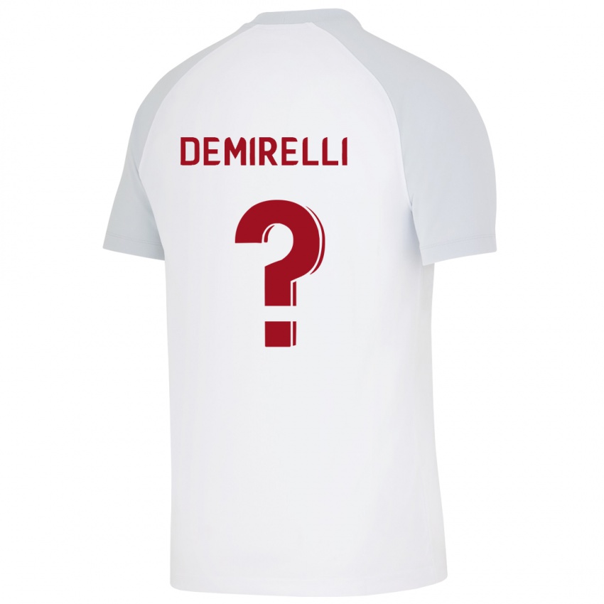 Barn Ahmet Demirelli #0 Hvit Bortetrøye Drakt Trøye 2023/24 Skjorter T-Skjorte