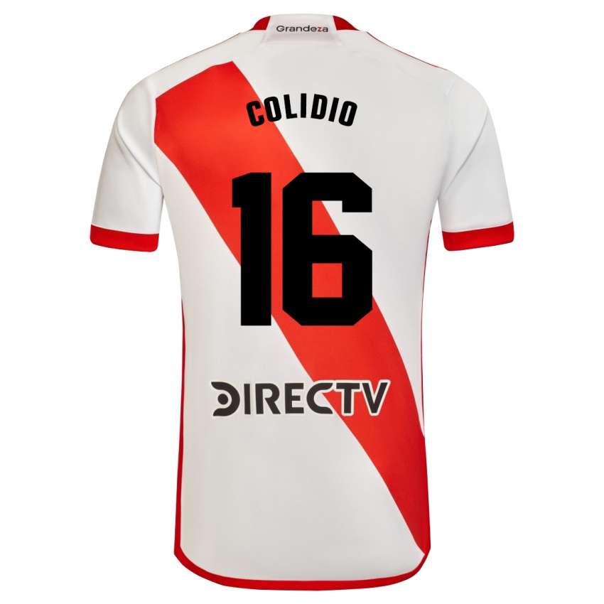 Mann Facundo Colidio #16 Hvit Rød Hjemmetrøye Drakt Trøye 2023/24 Skjorter T-Skjorte