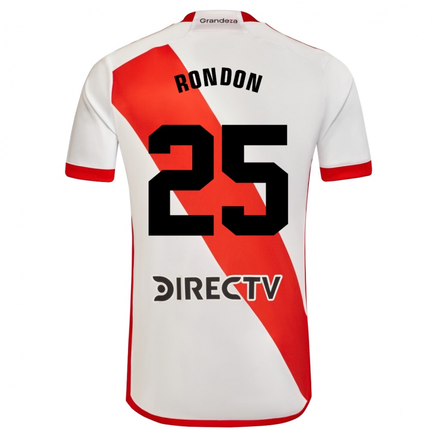 Mann Salomon Rondon #25 Hvit Rød Hjemmetrøye Drakt Trøye 2023/24 Skjorter T-Skjorte