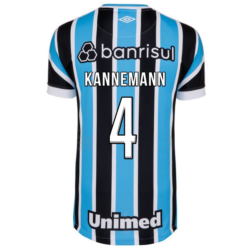 Mann Walter Kannemann #4 Blå Hjemmetrøye Drakt Trøye 2023/24 Skjorter T-Skjorte
