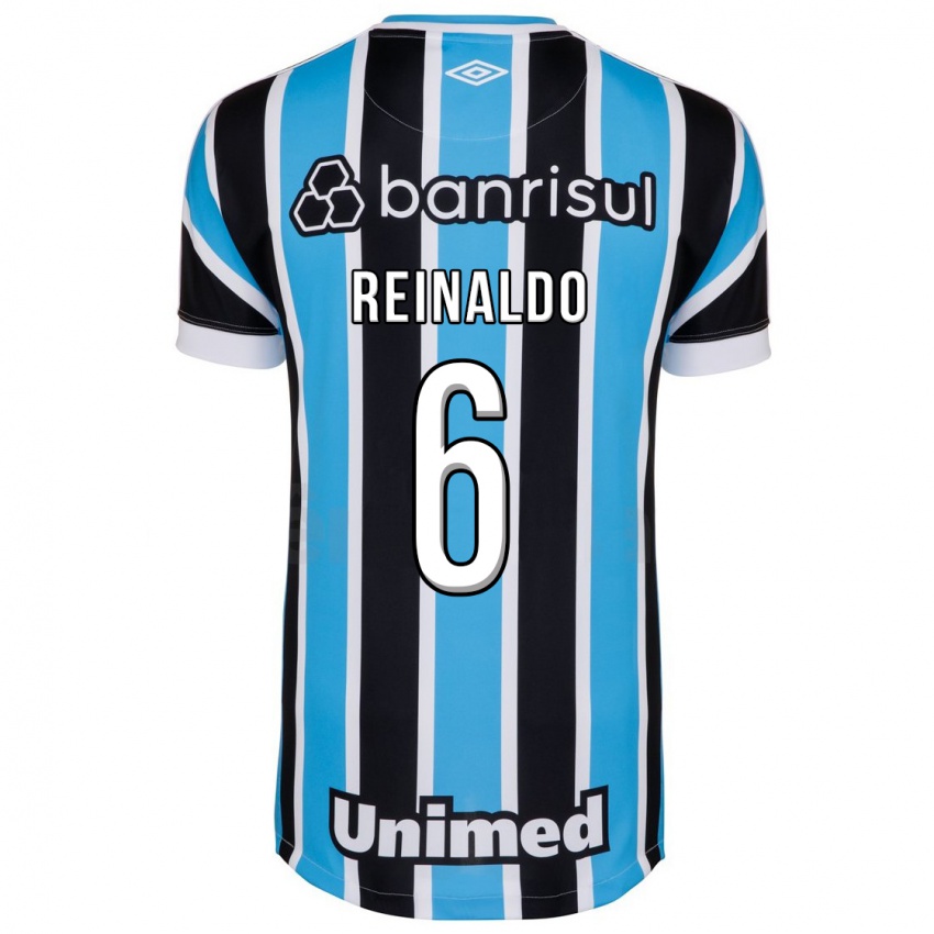Mann Reinaldo #6 Blå Hjemmetrøye Drakt Trøye 2023/24 Skjorter T-Skjorte