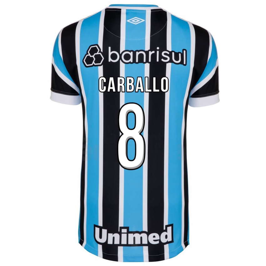 Mann Felipe Carballo #8 Blå Hjemmetrøye Drakt Trøye 2023/24 Skjorter T-Skjorte
