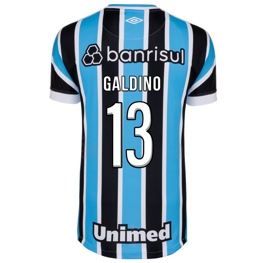 Mann Everton Galdino #13 Blå Hjemmetrøye Drakt Trøye 2023/24 Skjorter T-Skjorte