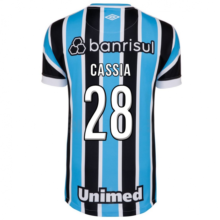 Mann Cássia #28 Blå Hjemmetrøye Drakt Trøye 2023/24 Skjorter T-Skjorte