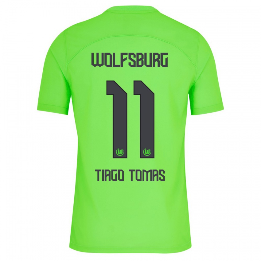Mann Tiago Tomas #11 Grønn Hjemmetrøye Drakt Trøye 2023/24 Skjorter T-Skjorte