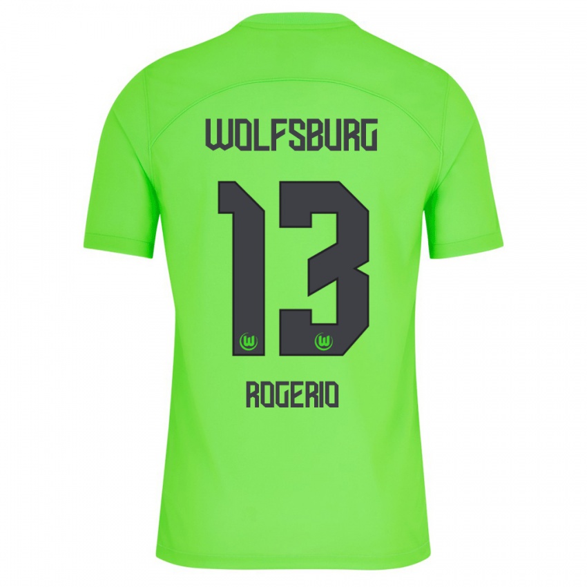 Mann Rogerio #13 Grønn Hjemmetrøye Drakt Trøye 2023/24 Skjorter T-Skjorte