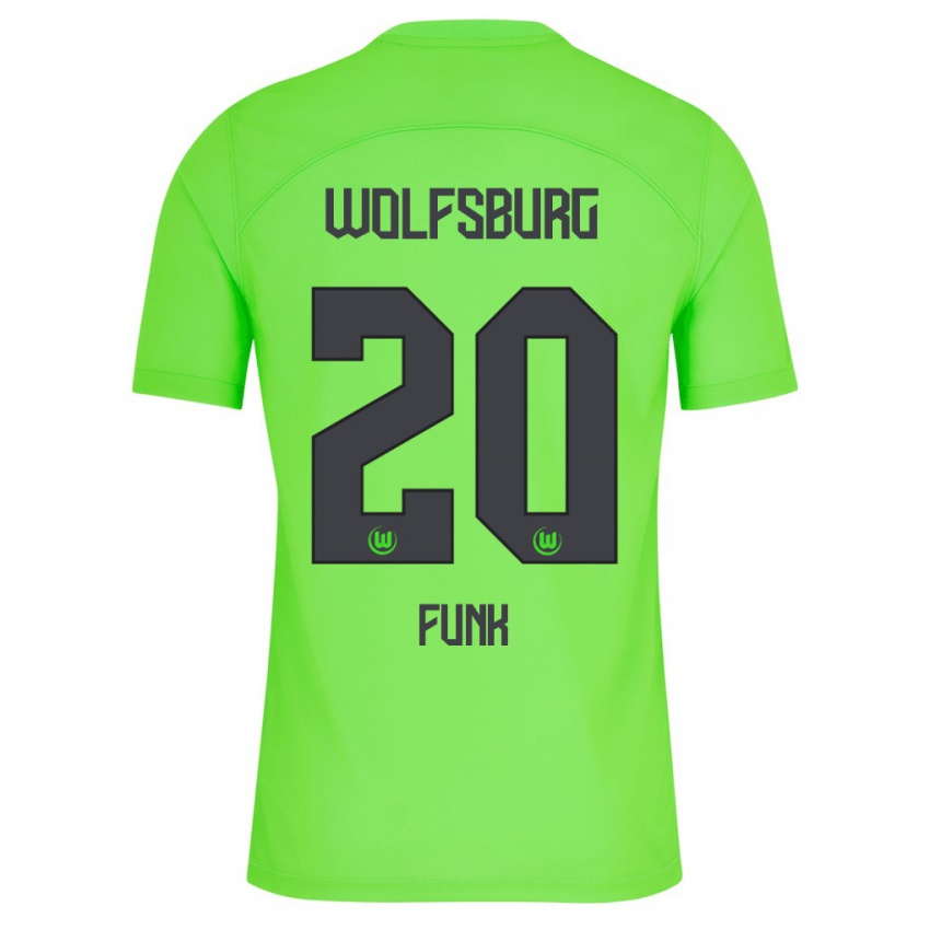 Mann Jonah Funk #20 Grønn Hjemmetrøye Drakt Trøye 2023/24 Skjorter T-Skjorte