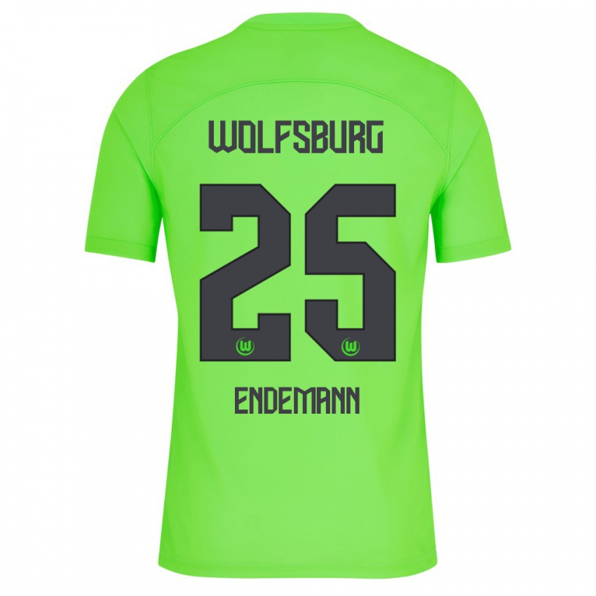 Mann Vivien Endemann #25 Grønn Hjemmetrøye Drakt Trøye 2023/24 Skjorter T-Skjorte