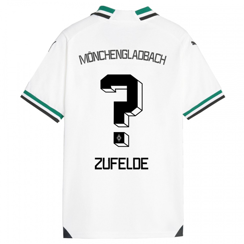 Mann Isaac Zufelde #0 Hvit Grønn Hjemmetrøye Drakt Trøye 2023/24 Skjorter T-Skjorte