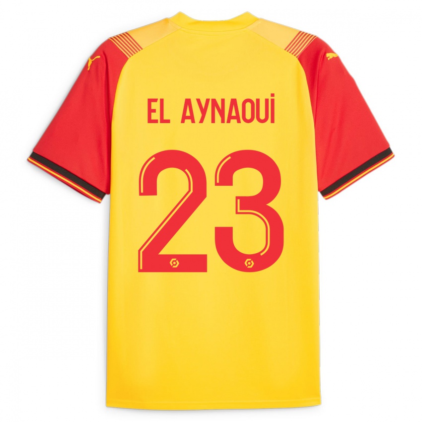 Mann Neil El Aynaoui #23 Gul Hjemmetrøye Drakt Trøye 2023/24 Skjorter T-Skjorte