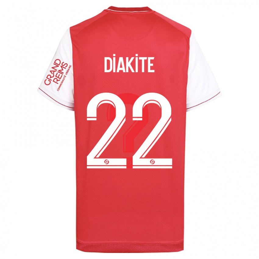 Mann Oumar Diakité #22 Rød Hjemmetrøye Drakt Trøye 2023/24 Skjorter T-Skjorte
