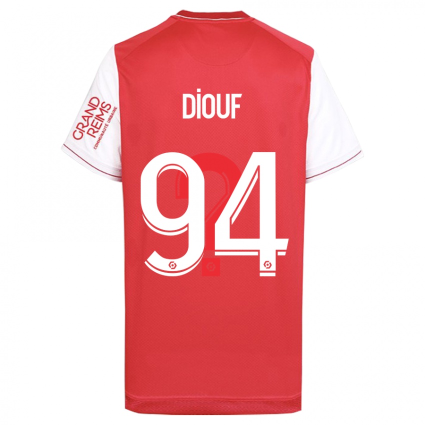 Mann Yehvann Diouf #94 Rød Hjemmetrøye Drakt Trøye 2023/24 Skjorter T-Skjorte