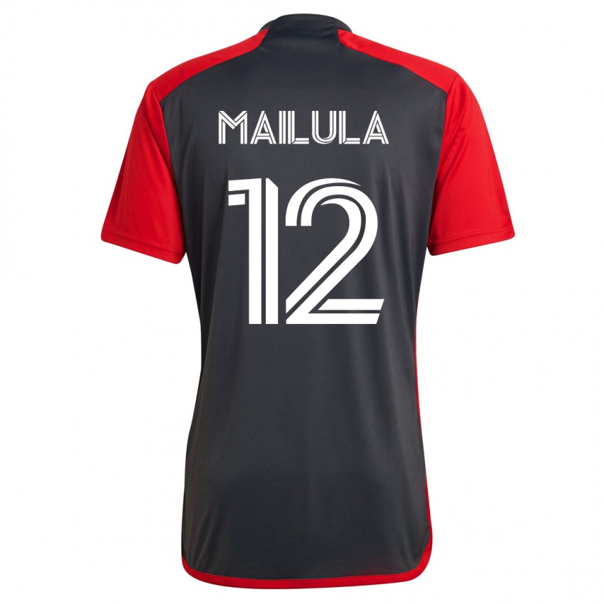 Mann Cassius Mailula #12 Grå Hjemmetrøye Drakt Trøye 2023/24 Skjorter T-Skjorte