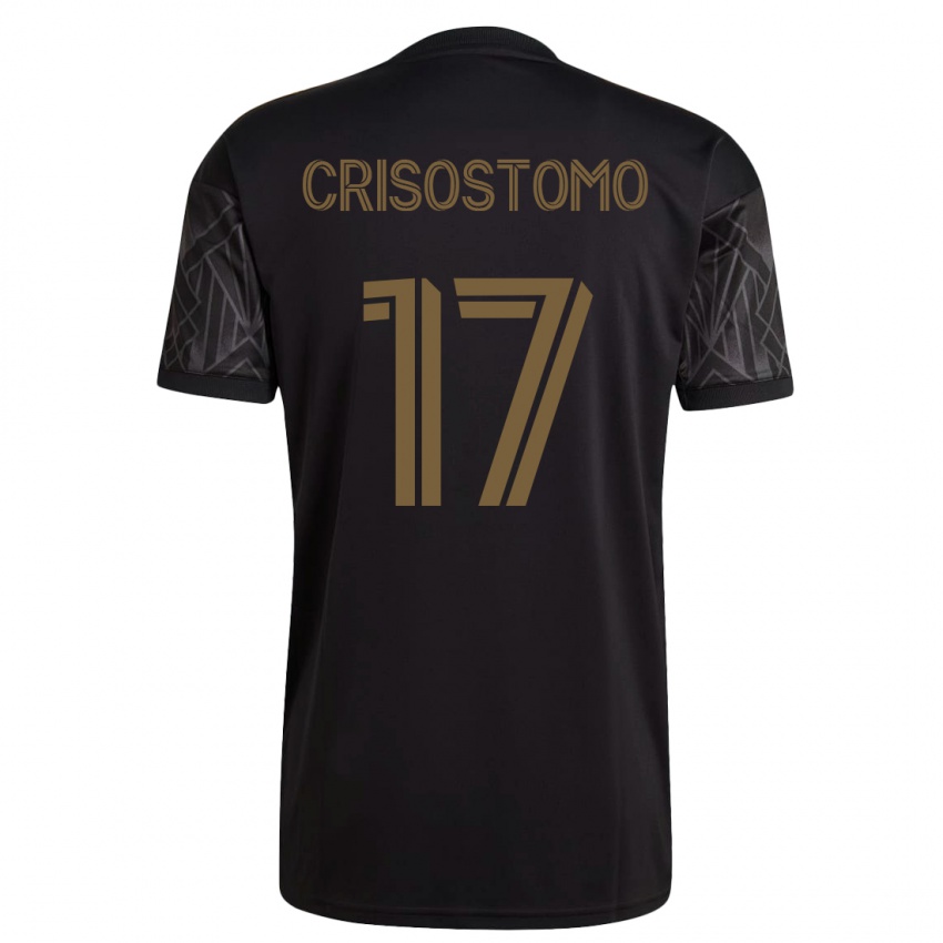 Mann Danny Crisostomo #17 Svart Hjemmetrøye Drakt Trøye 2023/24 Skjorter T-Skjorte