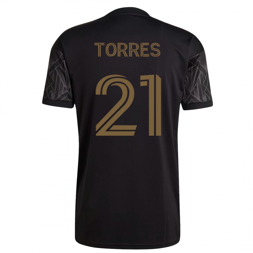 Mann Christian Torres #21 Svart Hjemmetrøye Drakt Trøye 2023/24 Skjorter T-Skjorte