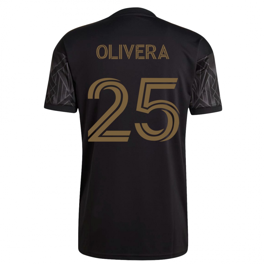 Mann Cristian Olivera #25 Svart Hjemmetrøye Drakt Trøye 2023/24 Skjorter T-Skjorte