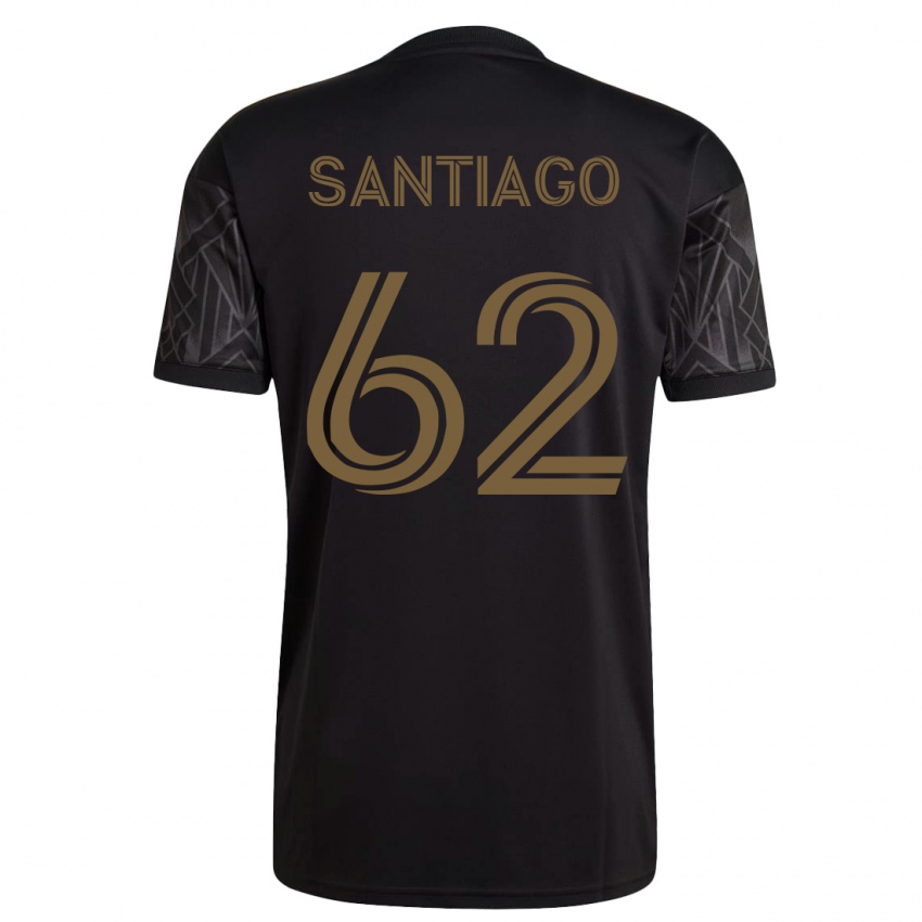 Mann Joshua Santiago #62 Svart Hjemmetrøye Drakt Trøye 2023/24 Skjorter T-Skjorte