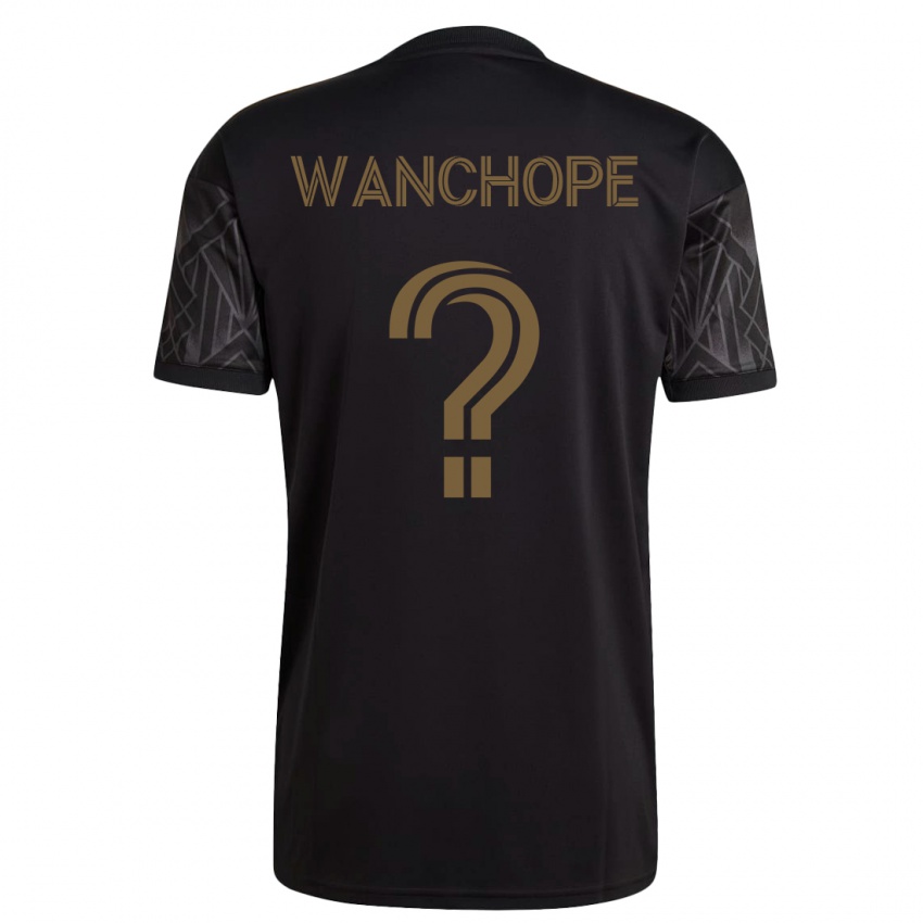 Mann Matías Wanchope #0 Svart Hjemmetrøye Drakt Trøye 2023/24 Skjorter T-Skjorte