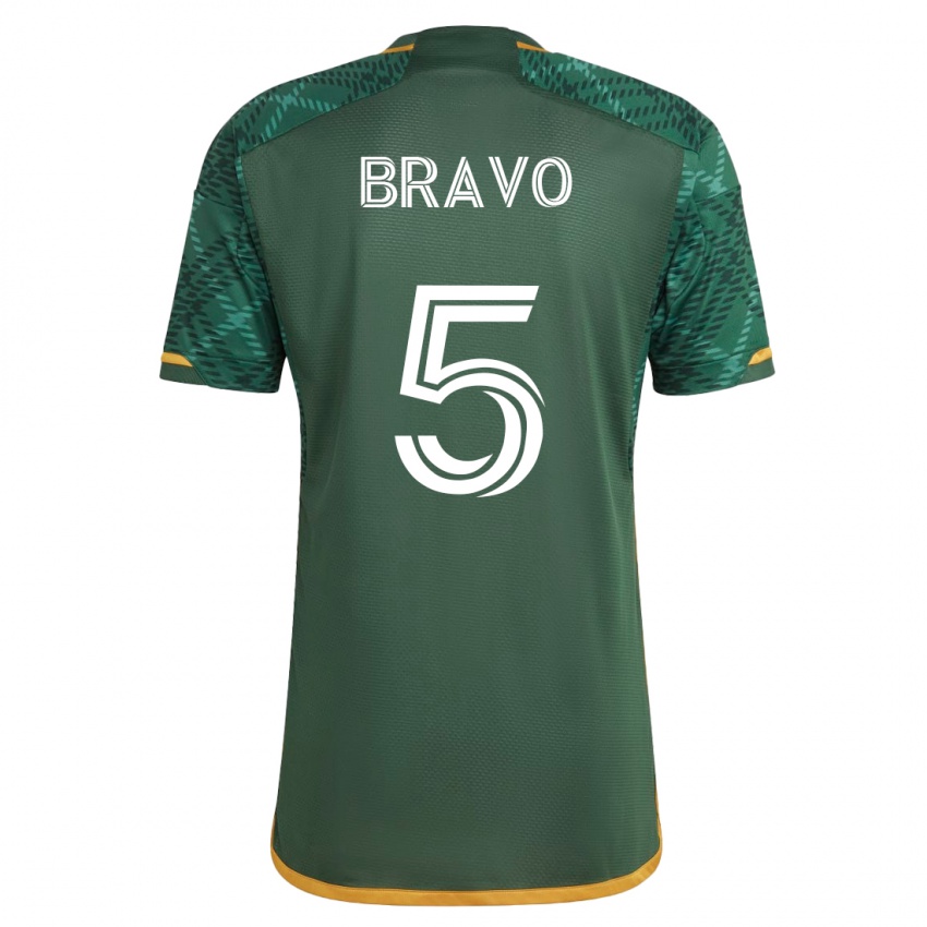 Mann Claudio Bravo #5 Grønn Hjemmetrøye Drakt Trøye 2023/24 Skjorter T-Skjorte