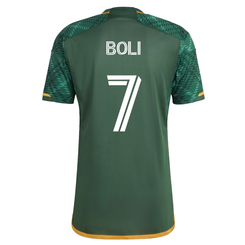 Mann Franck Boli #7 Grønn Hjemmetrøye Drakt Trøye 2023/24 Skjorter T-Skjorte