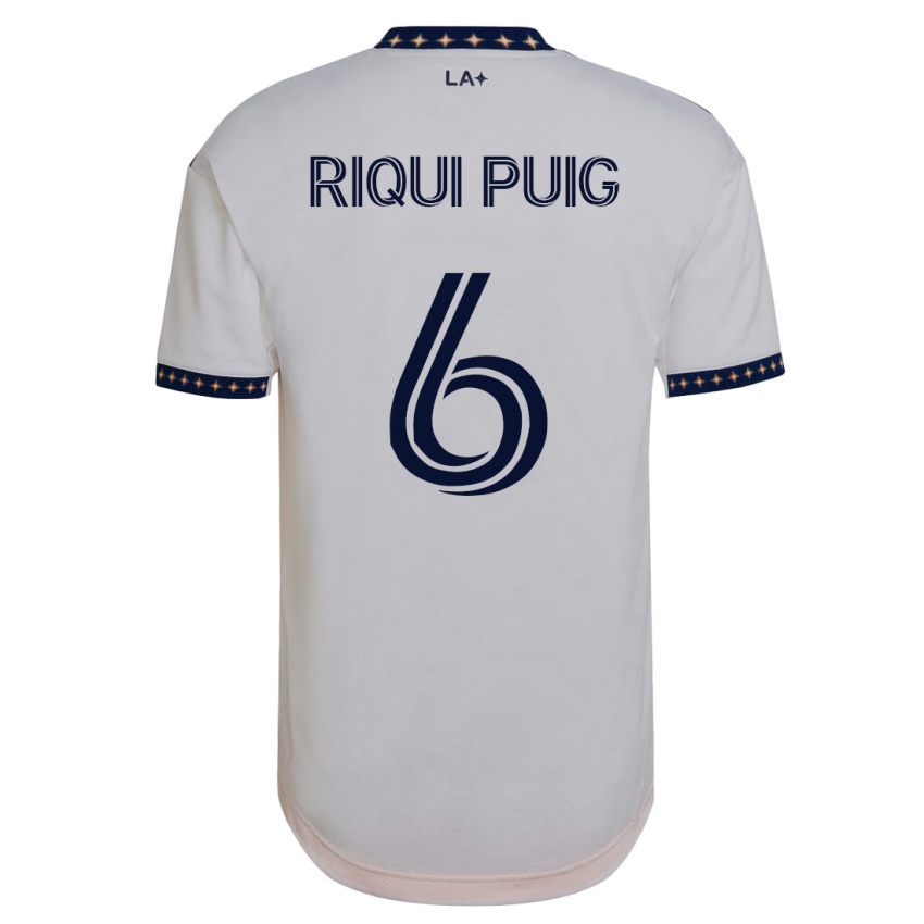 Mann Riqui Puig #6 Hvit Hjemmetrøye Drakt Trøye 2023/24 Skjorter T-Skjorte