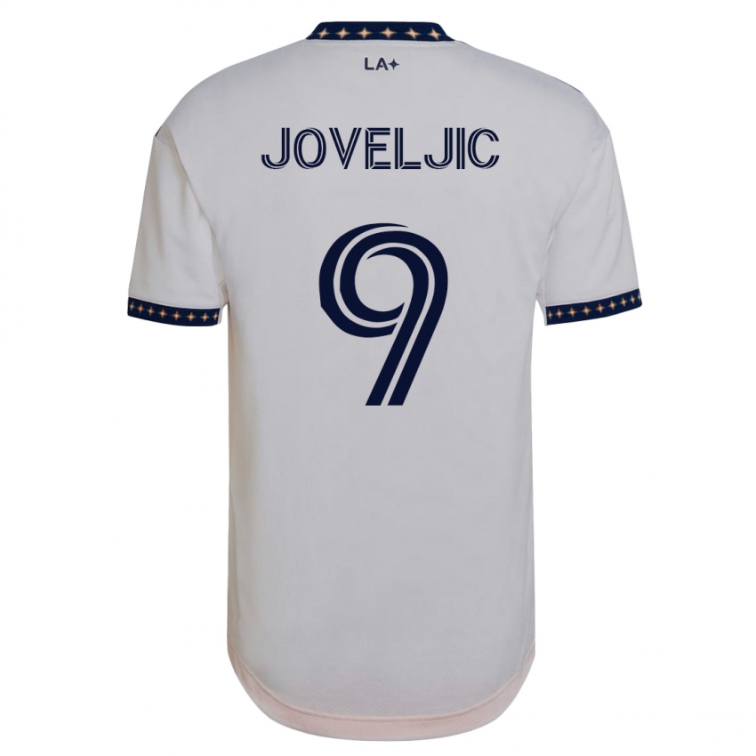 Mann Dejan Joveljic #9 Hvit Hjemmetrøye Drakt Trøye 2023/24 Skjorter T-Skjorte