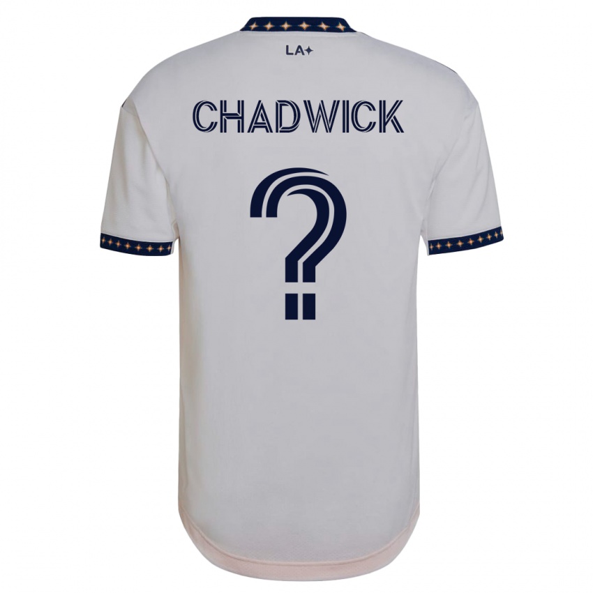 Mann Edward Chadwick #0 Hvit Hjemmetrøye Drakt Trøye 2023/24 Skjorter T-Skjorte