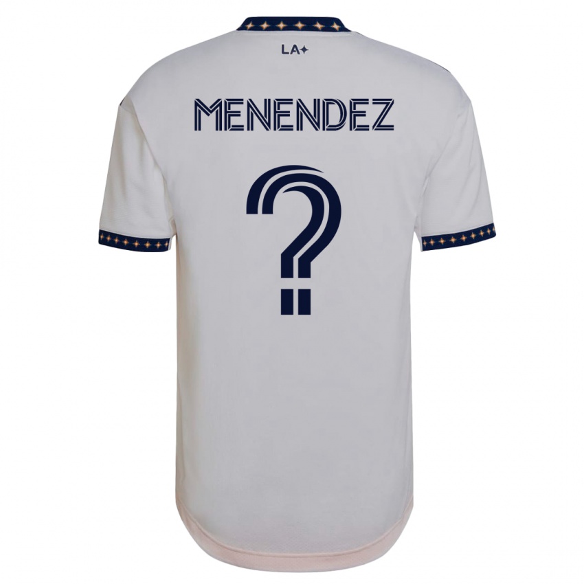 Mann Alexsander Menendez #0 Hvit Hjemmetrøye Drakt Trøye 2023/24 Skjorter T-Skjorte