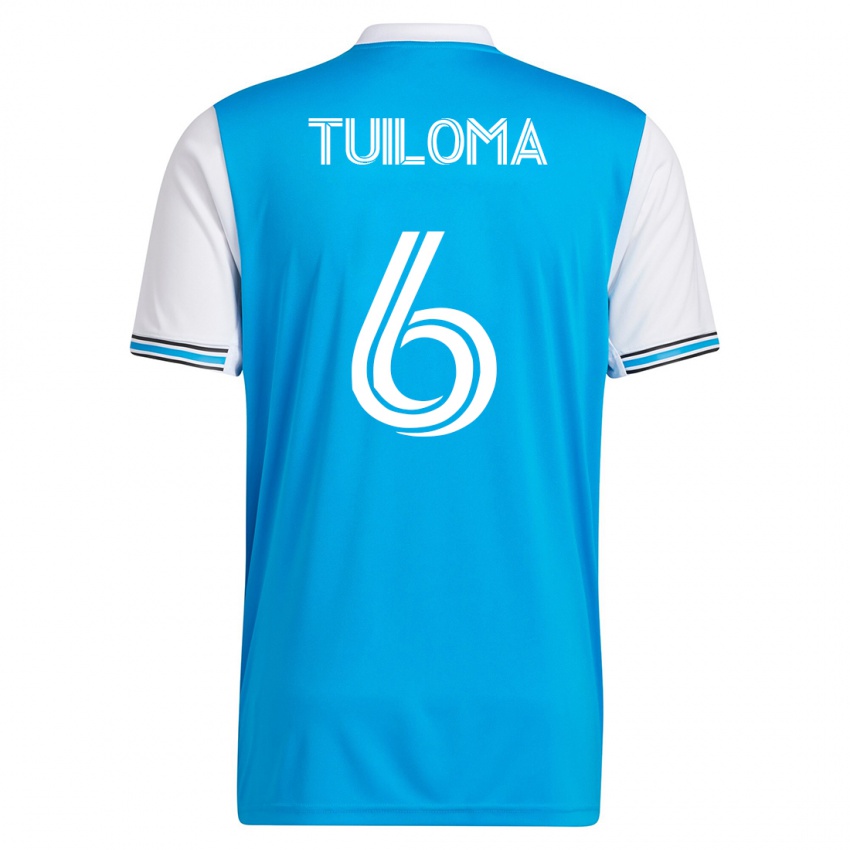 Mann Bill Tuiloma #6 Blå Hjemmetrøye Drakt Trøye 2023/24 Skjorter T-Skjorte