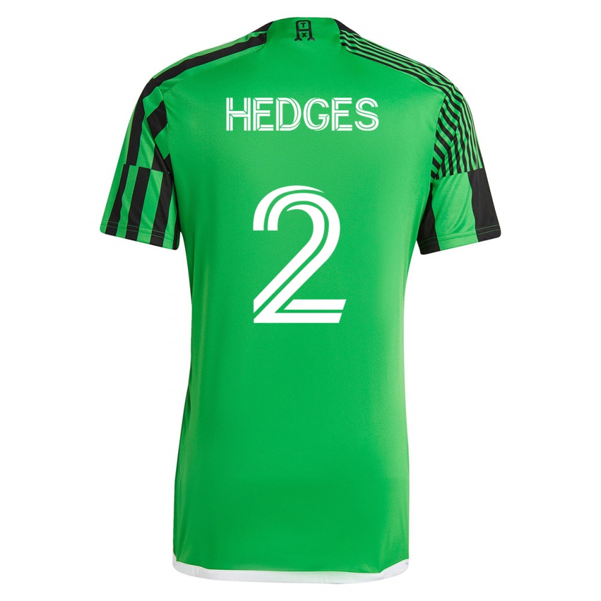 Mann Matt Hedges #2 Grønn Svart Hjemmetrøye Drakt Trøye 2023/24 Skjorter T-Skjorte