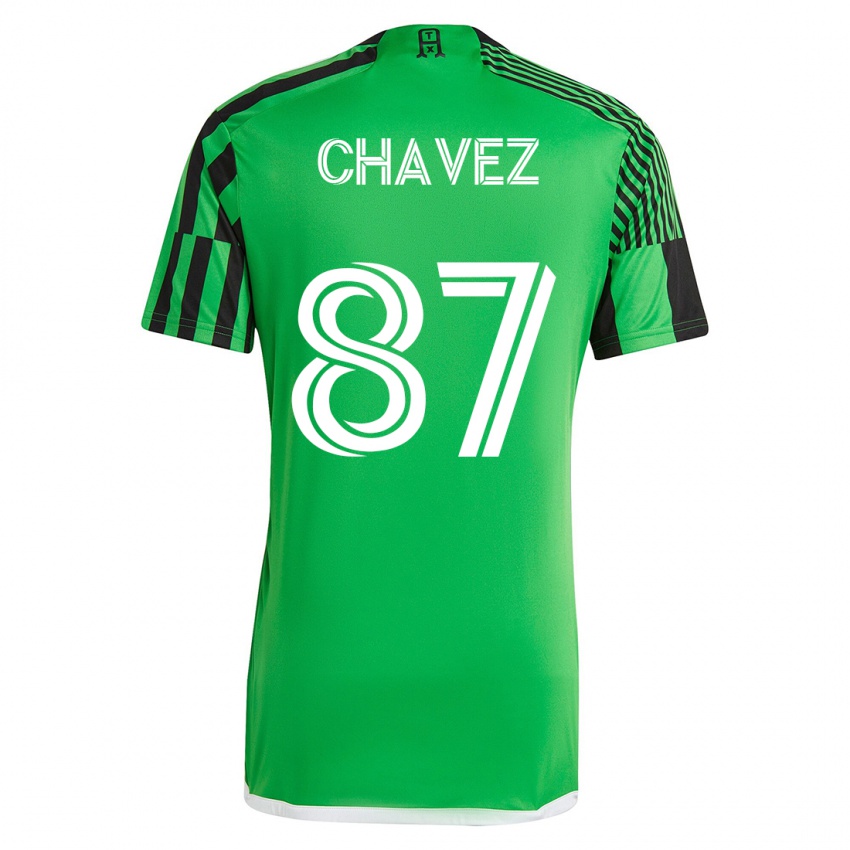 Mann Alfonso Ocampo-Chávez #87 Grønn Svart Hjemmetrøye Drakt Trøye 2023/24 Skjorter T-Skjorte