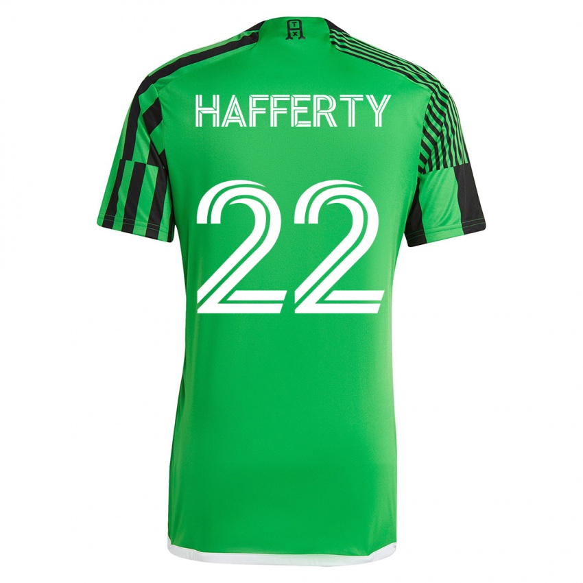 Mann Joe Hafferty #22 Grønn Svart Hjemmetrøye Drakt Trøye 2023/24 Skjorter T-Skjorte