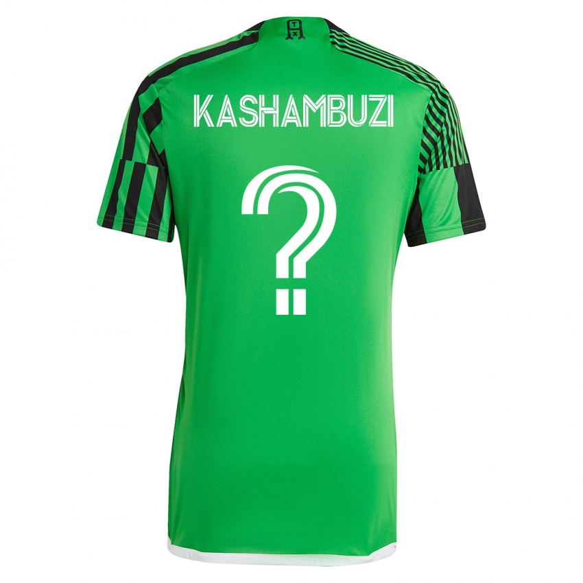 Mann Nick Kashambuzi #0 Grønn Svart Hjemmetrøye Drakt Trøye 2023/24 Skjorter T-Skjorte
