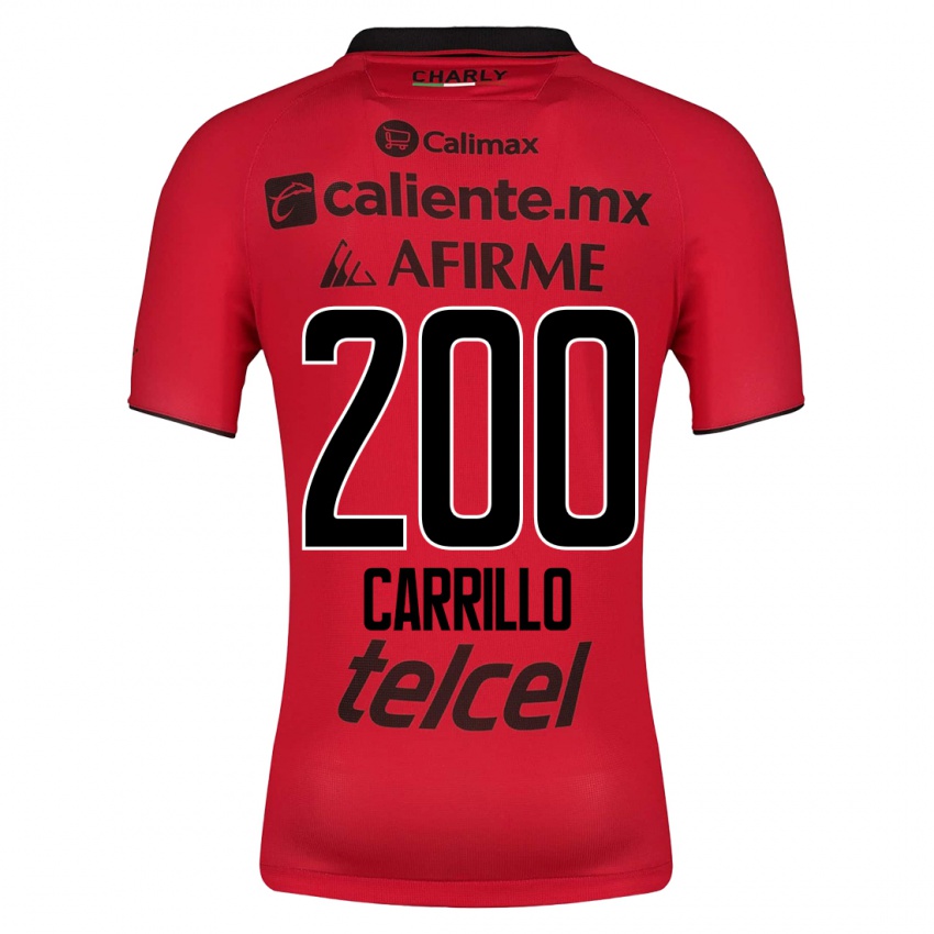 Mann Manuel Carrillo #200 Rød Hjemmetrøye Drakt Trøye 2023/24 Skjorter T-Skjorte