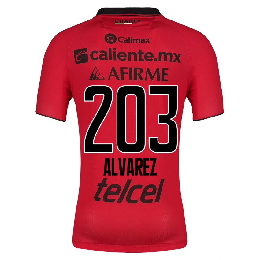 Mann Jaime Álvarez #203 Rød Hjemmetrøye Drakt Trøye 2023/24 Skjorter T-Skjorte