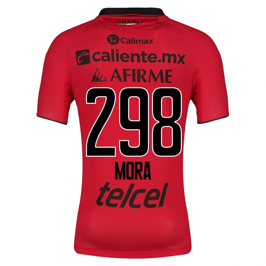 Mann Gilberto Mora #298 Rød Hjemmetrøye Drakt Trøye 2023/24 Skjorter T-Skjorte