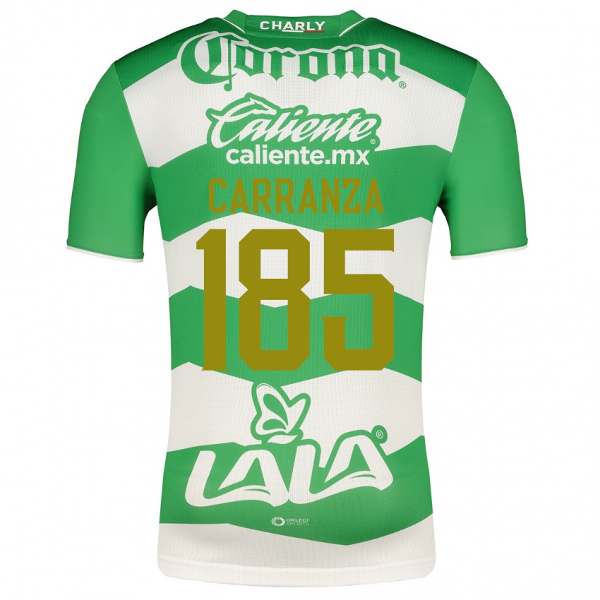 Mann Héctor Carranza #185 Grønn Hjemmetrøye Drakt Trøye 2023/24 Skjorter T-Skjorte