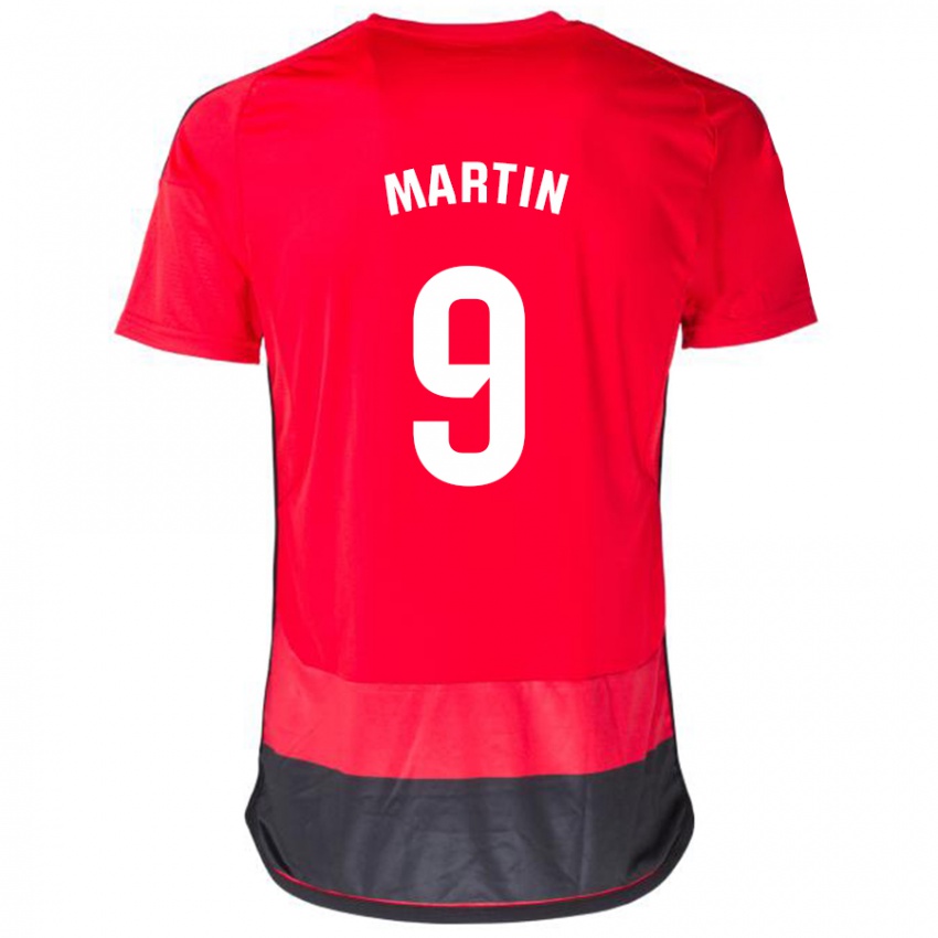 Mann Carlos Martin #9 Rød Svart Hjemmetrøye Drakt Trøye 2023/24 Skjorter T-Skjorte