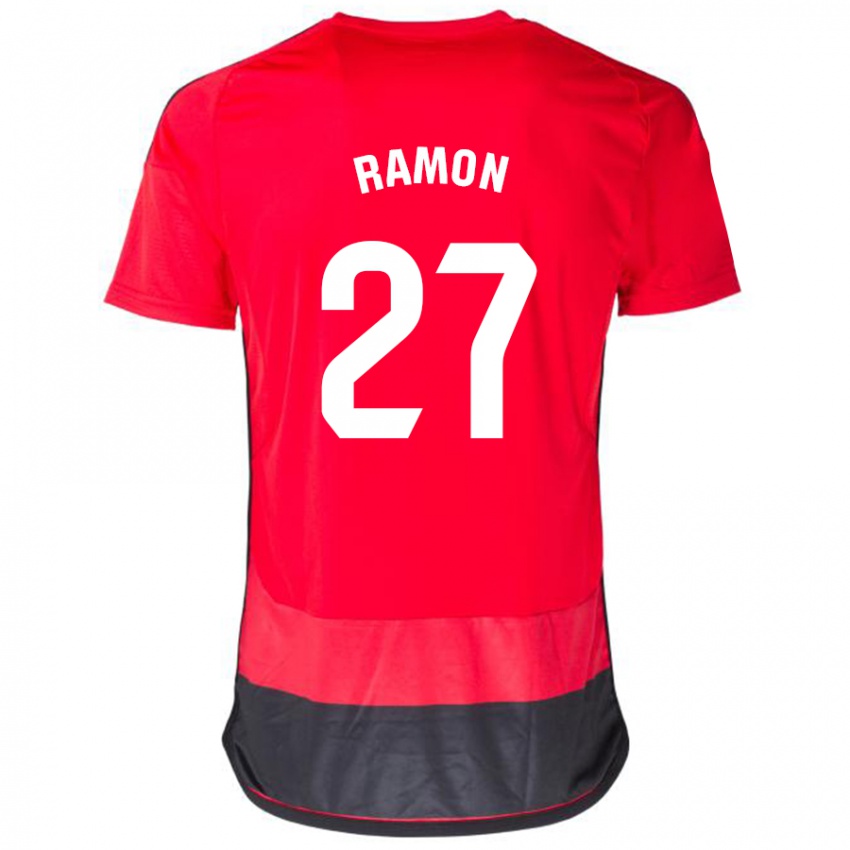 Mann Pablo Ramón #27 Rød Svart Hjemmetrøye Drakt Trøye 2023/24 Skjorter T-Skjorte