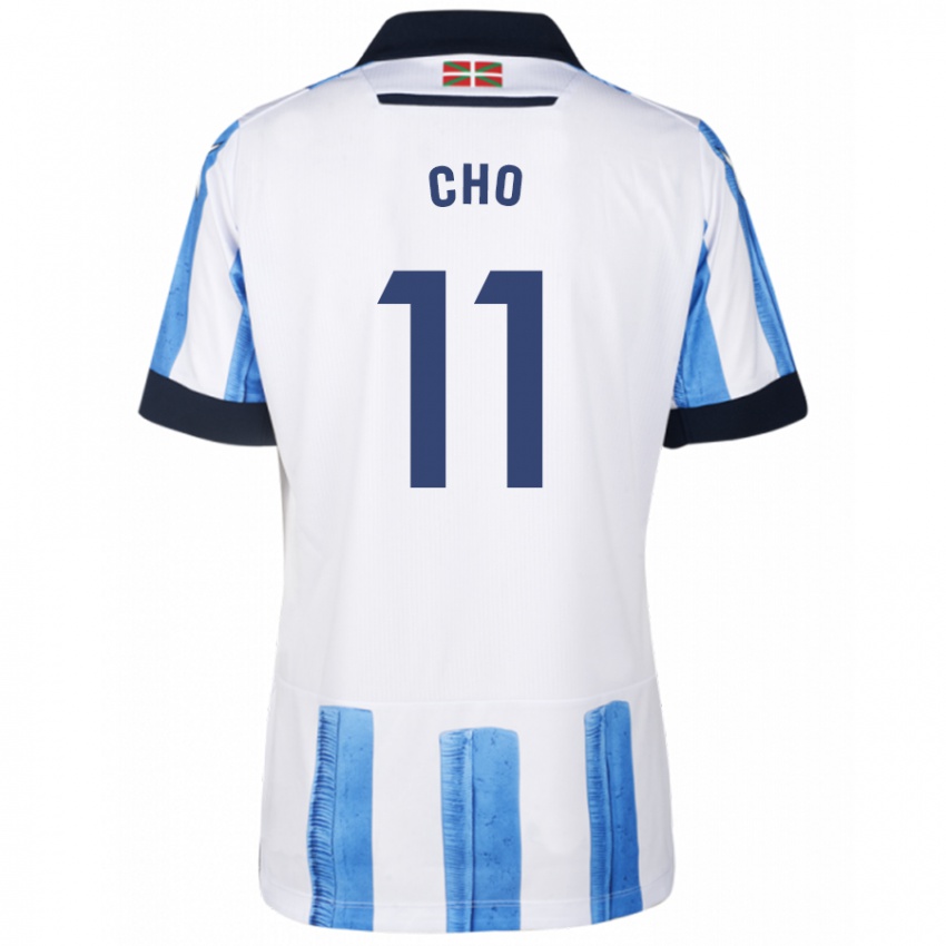 Mann Mohamed-Ali Cho #11 Blå Hvit Hjemmetrøye Drakt Trøye 2023/24 Skjorter T-Skjorte