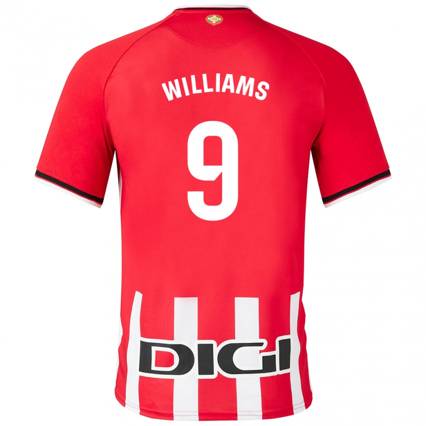 Mann Inaki Williams #9 Rød Hjemmetrøye Drakt Trøye 2023/24 Skjorter T-Skjorte