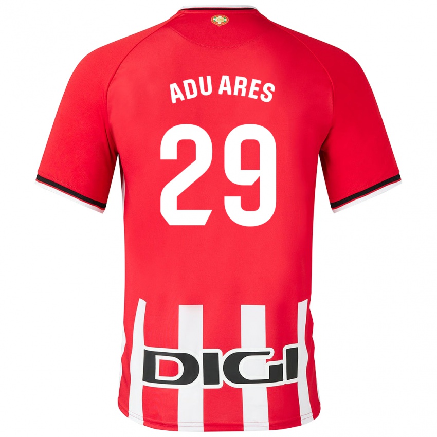 Mann Adu Ares #29 Rød Hjemmetrøye Drakt Trøye 2023/24 Skjorter T-Skjorte