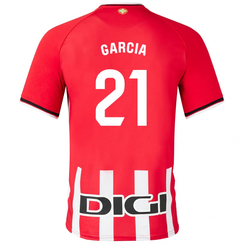 Mann Beñat García #21 Rød Hjemmetrøye Drakt Trøye 2023/24 Skjorter T-Skjorte
