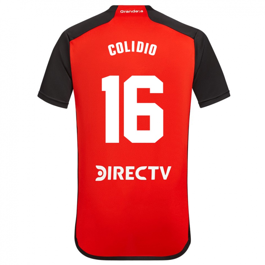 Mann Facundo Colidio #16 Rød Bortetrøye Drakt Trøye 2023/24 Skjorter T-Skjorte