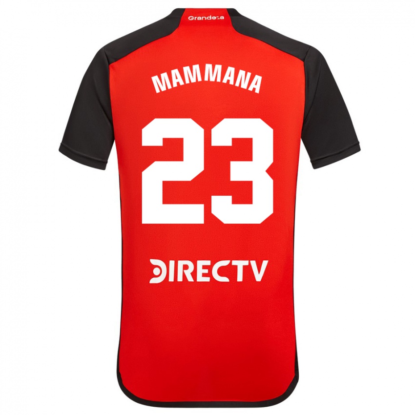 Mann Emanuel Mammana #23 Rød Bortetrøye Drakt Trøye 2023/24 Skjorter T-Skjorte